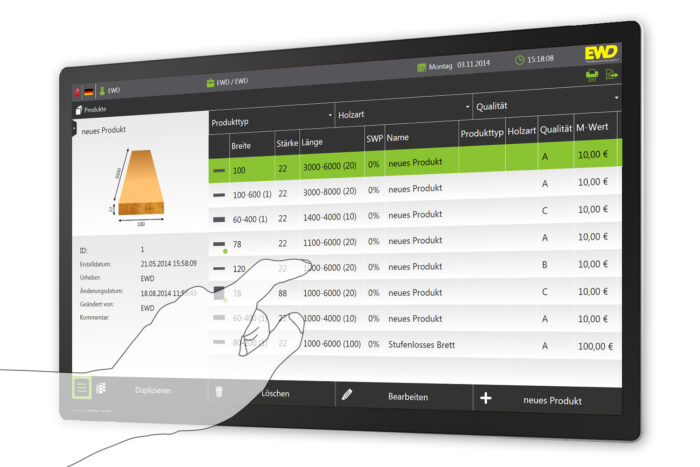 Softwaredesign für eWood von EWD